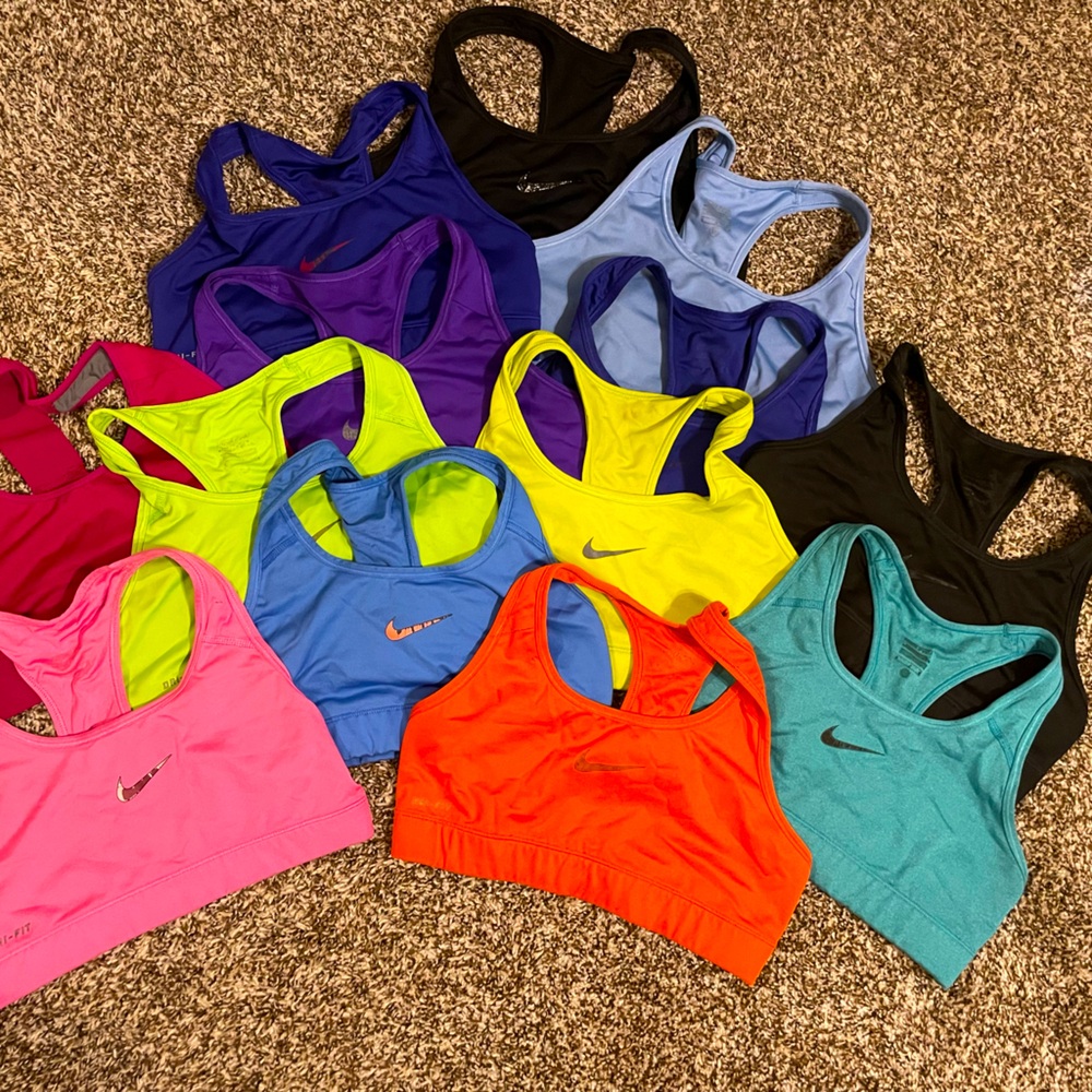 Lot of 12 Nike Dry-Fit small sports bras